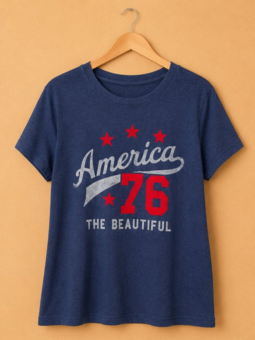 USA 250th Anniversary America 76 Graphic Tee NWT | Patriotic Navy T-Shirt |